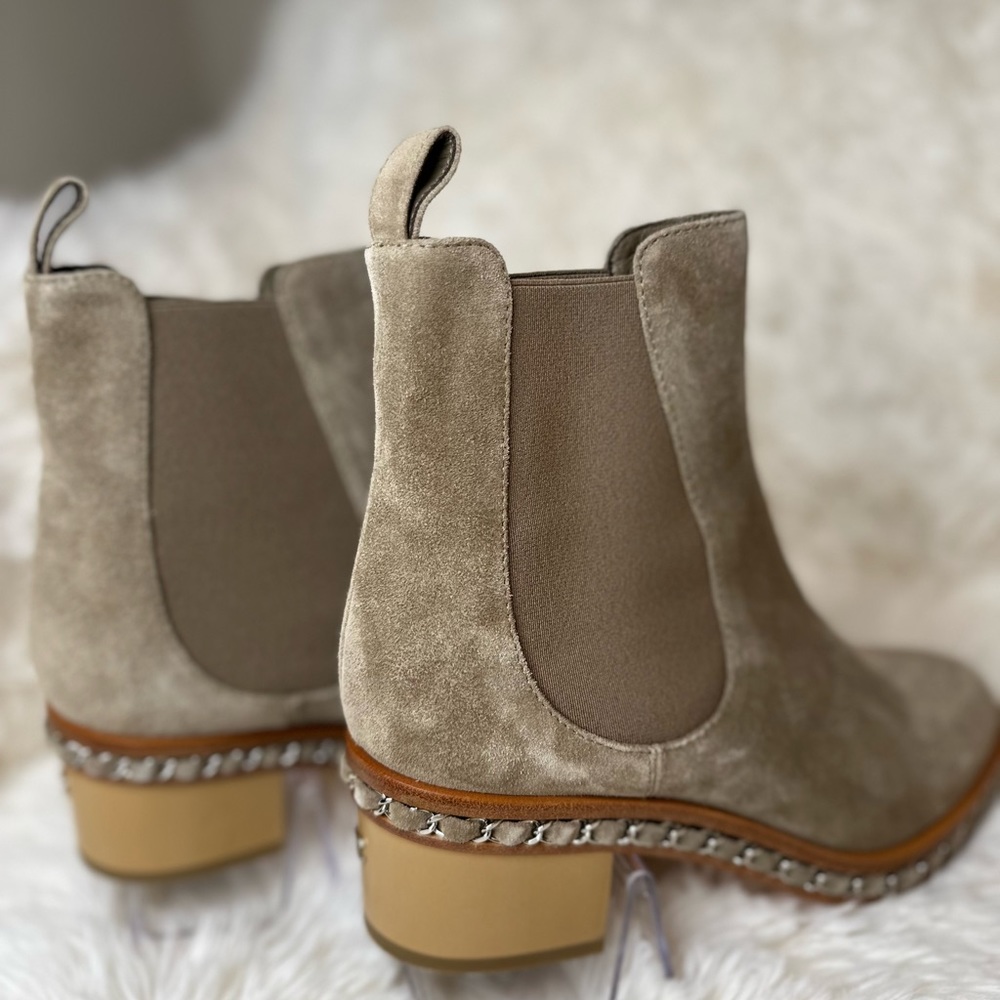 Chanel Suede Chained Boots - Picture 6 of 8